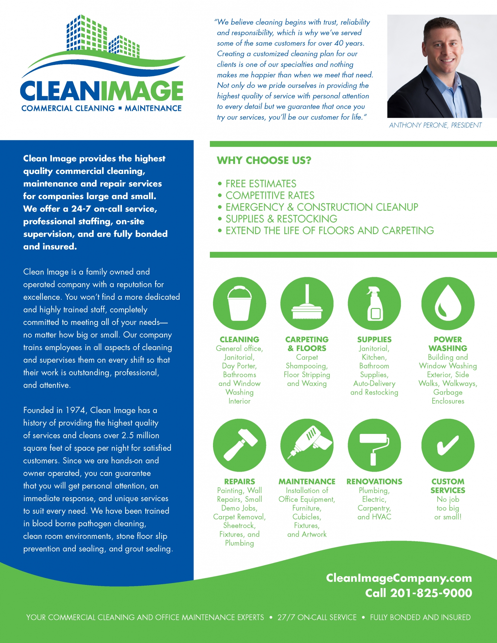 Cleaning Company Services Flyer Graphic Design