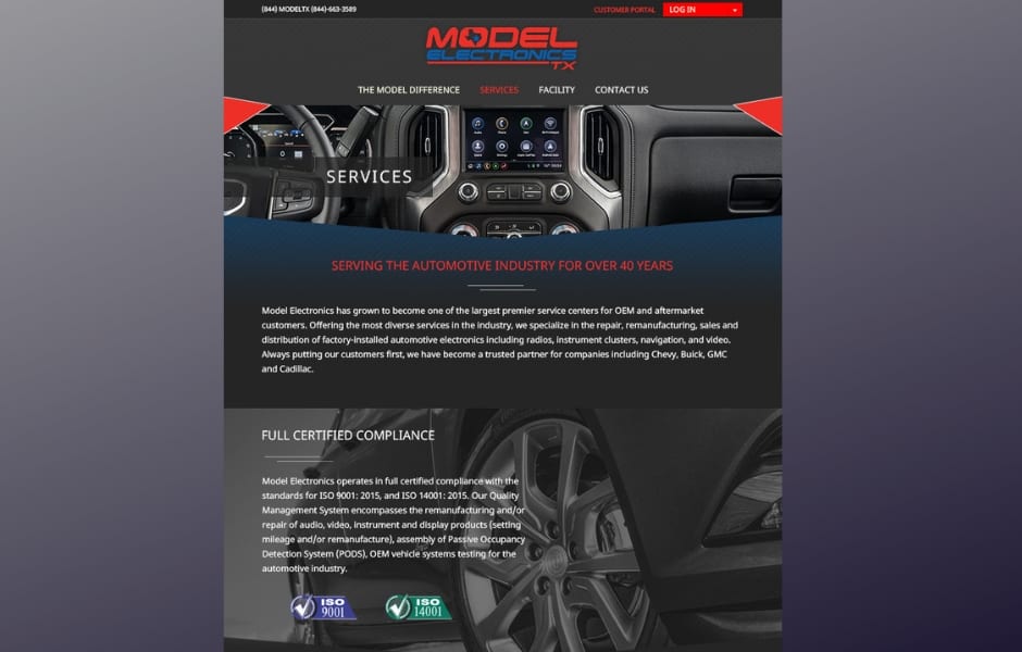 Automotive Electronics Best Website Design Company Rapunzel Creative