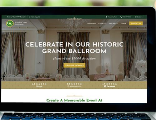 Website Design Services for NJ Wedding and Event Venue Delivers Immediate Sales Lift